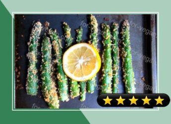 Crispy Panko Meyer Lemon Asparagus recipe