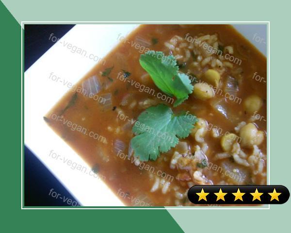 Tomato and Chickpea Soup (Hasa Tamata Ma' Hummus) recipe