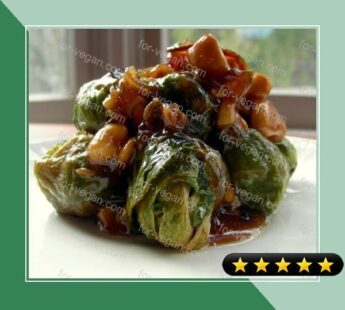 Brussels Sprouts and Walnuts with Fennel and Shallots recipe