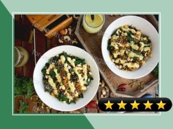Healthy Quinoa Bowls with Kale, Carrots and Tahini Turmeric Dressing recipe