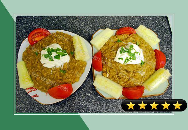 Lentil, Rice, and Raisin Pilaf recipe