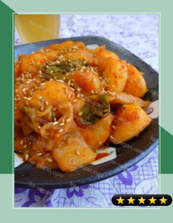 Quick Simmered Kimchi Potatoes recipe