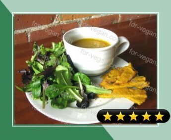 Curried Cauliflower & Squash Soup with Quinoa Flatbread recipe