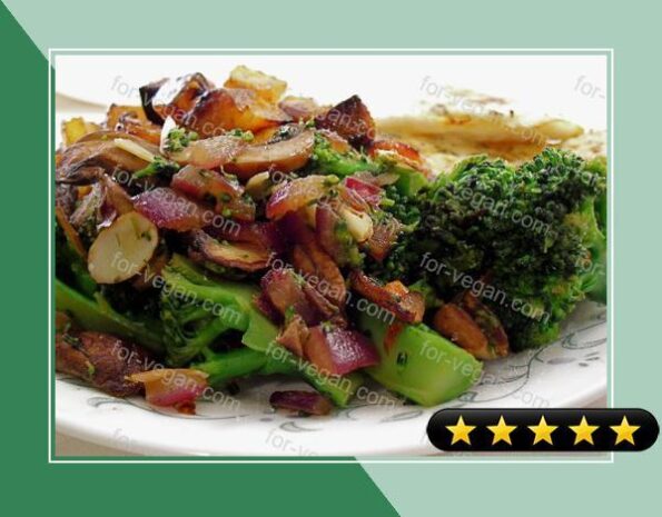 Sauteed Broccoli and Mushrooms recipe