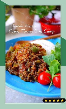 Summery Dry Curry With Fresh Tomatoes recipe