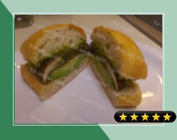 Marinated Grilled Portobello Mushroom Sandwich recipe