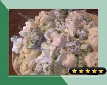 Cauliflower-n-Broccoli Salad recipe