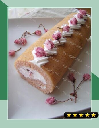 Waiting for Spring Sakura Swiss Roll (Egg- and Dairy-Free) recipe