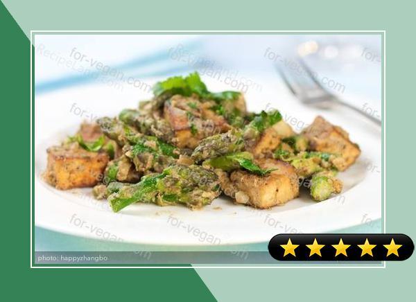 Asparagus and Tofu with Indian Spices recipe