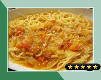 Easy Leftover Vegetable Soup Pasta recipe