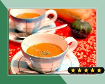 Roasted Red Pepper and Sweet Potato Soup (Gluten-Free) recipe