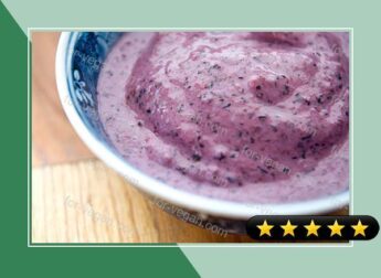 Tahini Blueberry Blender Ice Cream (Raw Food) recipe