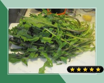 Stir-Fried Dandelion Greens recipe