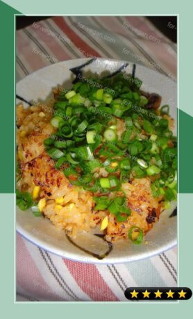 Bibimbap-style Crispy Rice with Leftover Bean Sprout Rice recipe