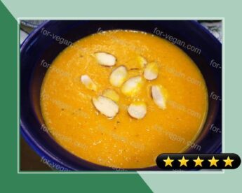 Carrot With Toasted Almond Soup recipe