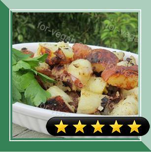 BBQ Potatoes with Green Onions recipe