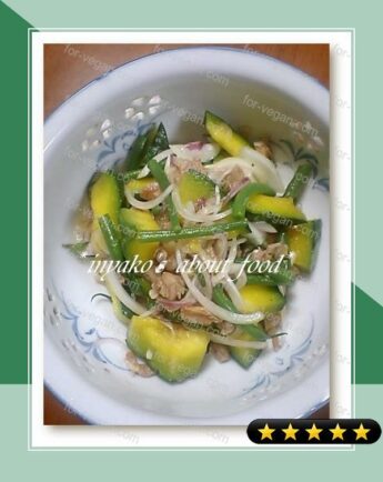 Hot Kabocha Squash and Green Bean Salad recipe