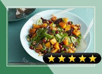 Roasted Squash and Mixed Greens Salad recipe