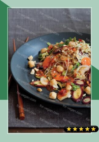 Vietnamese Noodle Salad with Chickpeas and Rainbow Carrots recipe