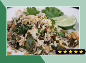 Chickpea and Wild Rice Salad with Roasted Poblanos and Chili Lime Vinaigrette recipe