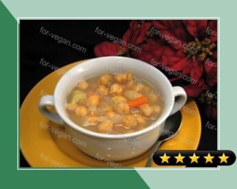 Tunisian Garlic and Chickpea Soup recipe