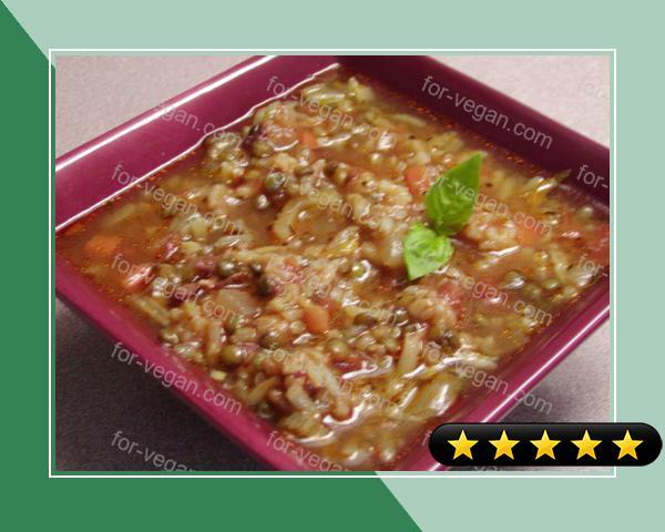 Rice and Lentil Soup or Stew recipe