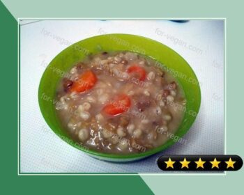 Hearty Vegan Split-Pea and Lentil Soup recipe
