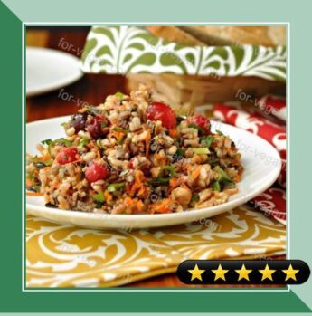 Cranberry Walnut Wild Rice Salad recipe