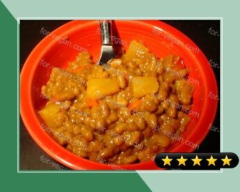 Baked Beans Sweet and Spicy With Pineapple recipe