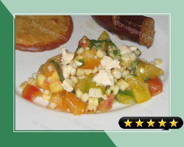Grilled Corn and Tomato Salad recipe