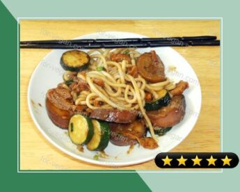 Chinese-Style Mock Duck With Noodles recipe