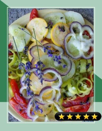 Vegetable Platter With Lavender Vinaigrette recipe