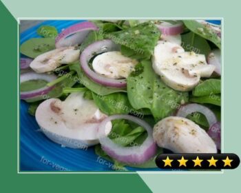 Mushroom Spinach Salad recipe