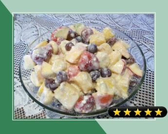 Marinated Fruit With Coconut Dressing recipe