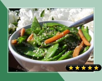 Crisp Snow Pea Salad recipe