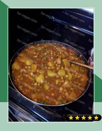 Potato chickpea curry recipe