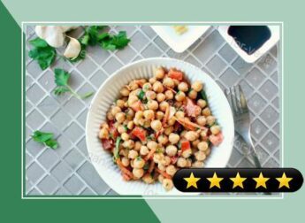 Chickpea Salad with Ground Flax Dressing recipe