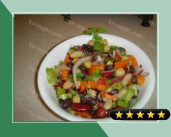 Bean Salad and Sun-Dried Tomato Dressing recipe