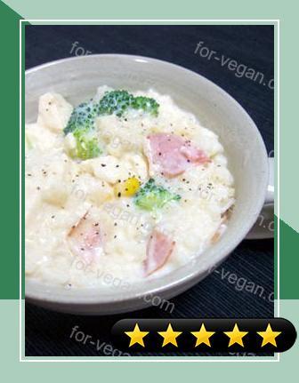 Diet-Friendly Soy Milk Risotto with Tofu recipe