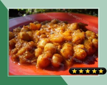 Curried Chick-Peas (Chana Dal) recipe
