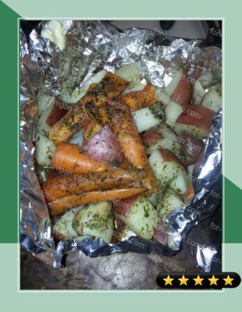Roasted Potatoes with Carrots recipe