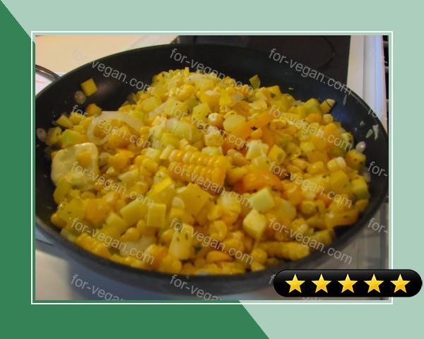 Yellow Squash and Corn Saute recipe