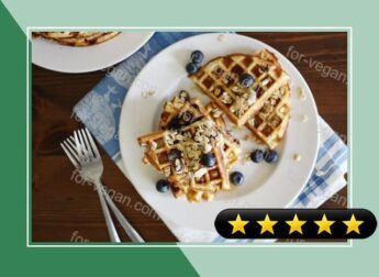 Gluten-Free Blueberry Muesli Waffles recipe
