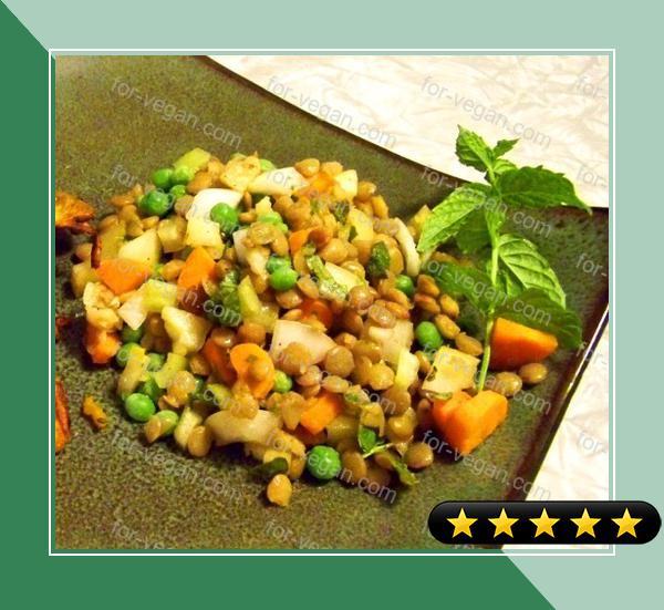 Garden Vegetable Lentil Salad recipe