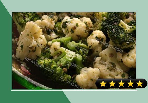 Herbed Cauliflower and Broccoli Salad Recipe recipe