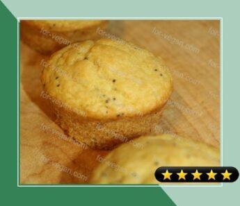 Vegan Ginger Lemon Poppy Seed Muffins recipe
