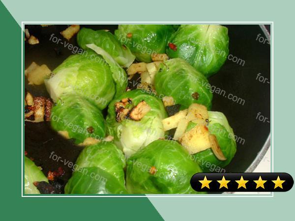Gingered Brussels Sprouts recipe