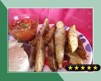 Spicy Potato Wedges With Chili Dip recipe