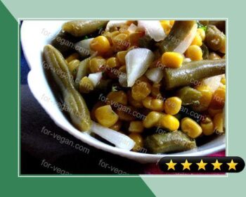 Fresh Corn and Green Bean Salad recipe