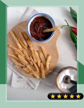 Kohlrabi Fries with Curry Ketchup recipe